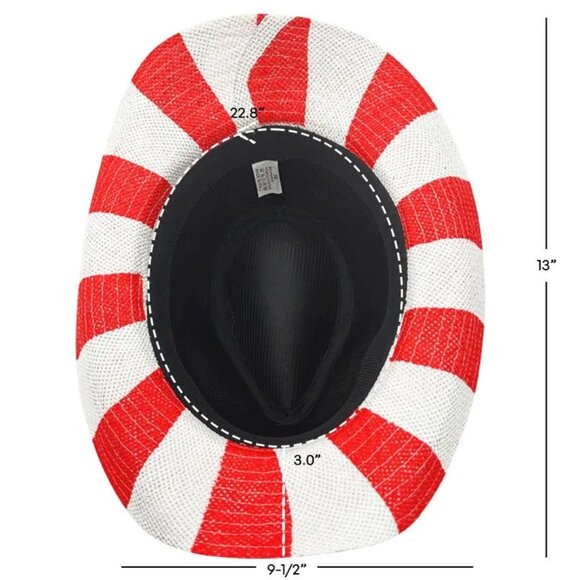 Patriotic Red White & Blue American Flag Cowboy Hat Western Line Dance - Picture 3 of 5